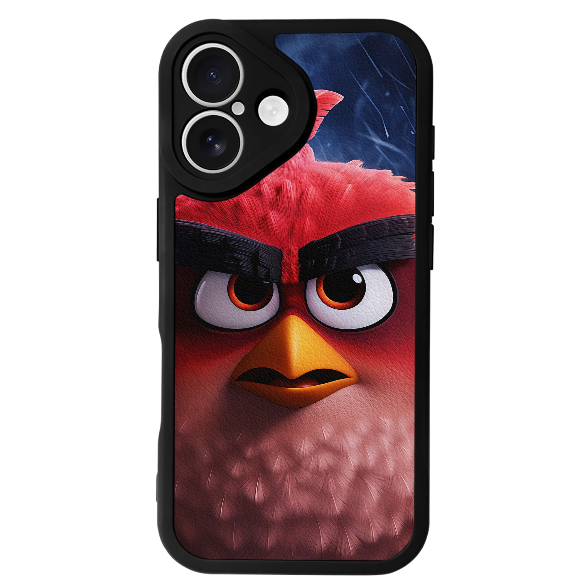 （画像用） Angry Birds アングリーバード 【iPhone 16シリーズ対応】シリコンスマホケース（レザー調） 材質：シリコン